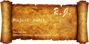 Rajczi Judit névjegykártya